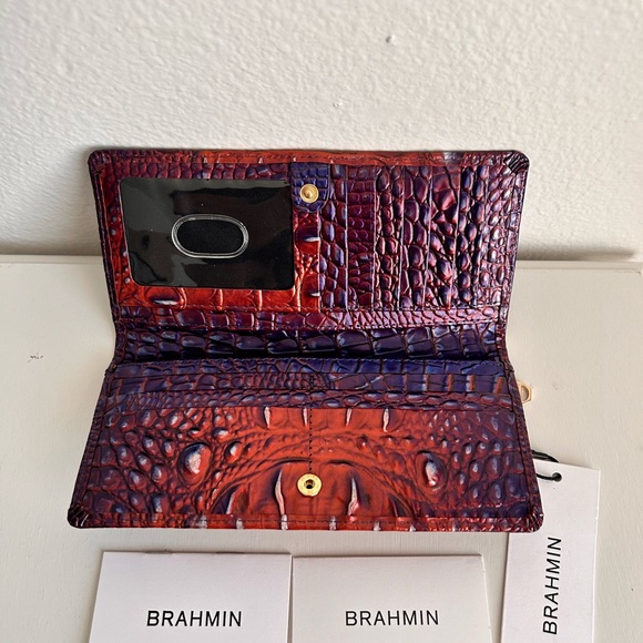 Brahmin Ady Dawning Ombré All Over Genuine Leather Wallet NWT - Picture 4 of 10